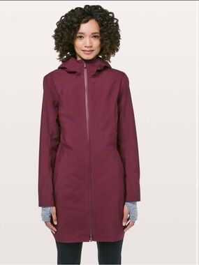Lululemon Rain Rebel Jacket - Deep Ruby